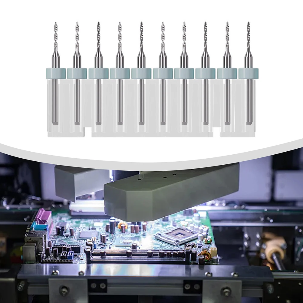 10PCS Carbide PCB Drill Bit Set For Precision Metal & Circuit Board Work For Woodworking CNC Engraving Bit ﻿