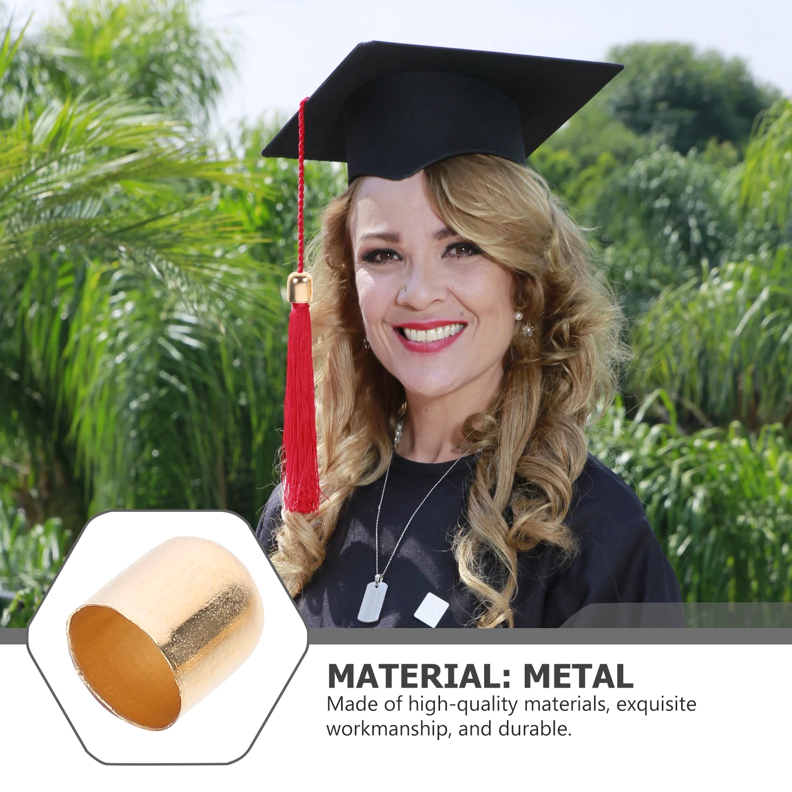 

100 PCS Earring Accessories Crimp Ends Bead Caps for Jewelry Making Cord Lock Crimps Metal