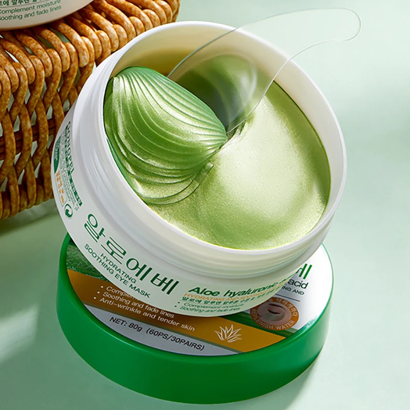 60 قطعة GONGPEI الألوة فيرا كريستال الكولاجين قناع عين مكافحة الهالات السوداء ترطيب مكافحة الشيخوخة بقع عين العناية بالبشرة الكورية #5