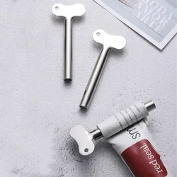 1pc Creative Toothpaste Tube Squeezer Simple Toothpaste Roller Stainless Steel Labor Saving Toothpaste Tube Wringer Presser