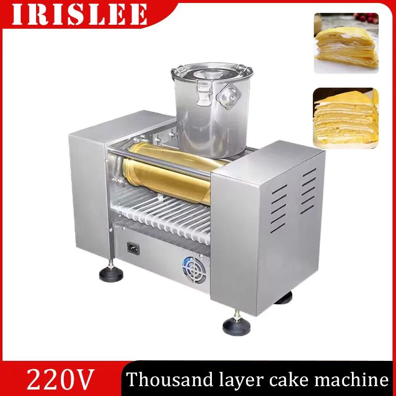 2800W Roast Duck Pie Crust Machine Pancake Machine 220V Thousand Layer Cake Making Machine Spring Roll Skin Forming Equipment
