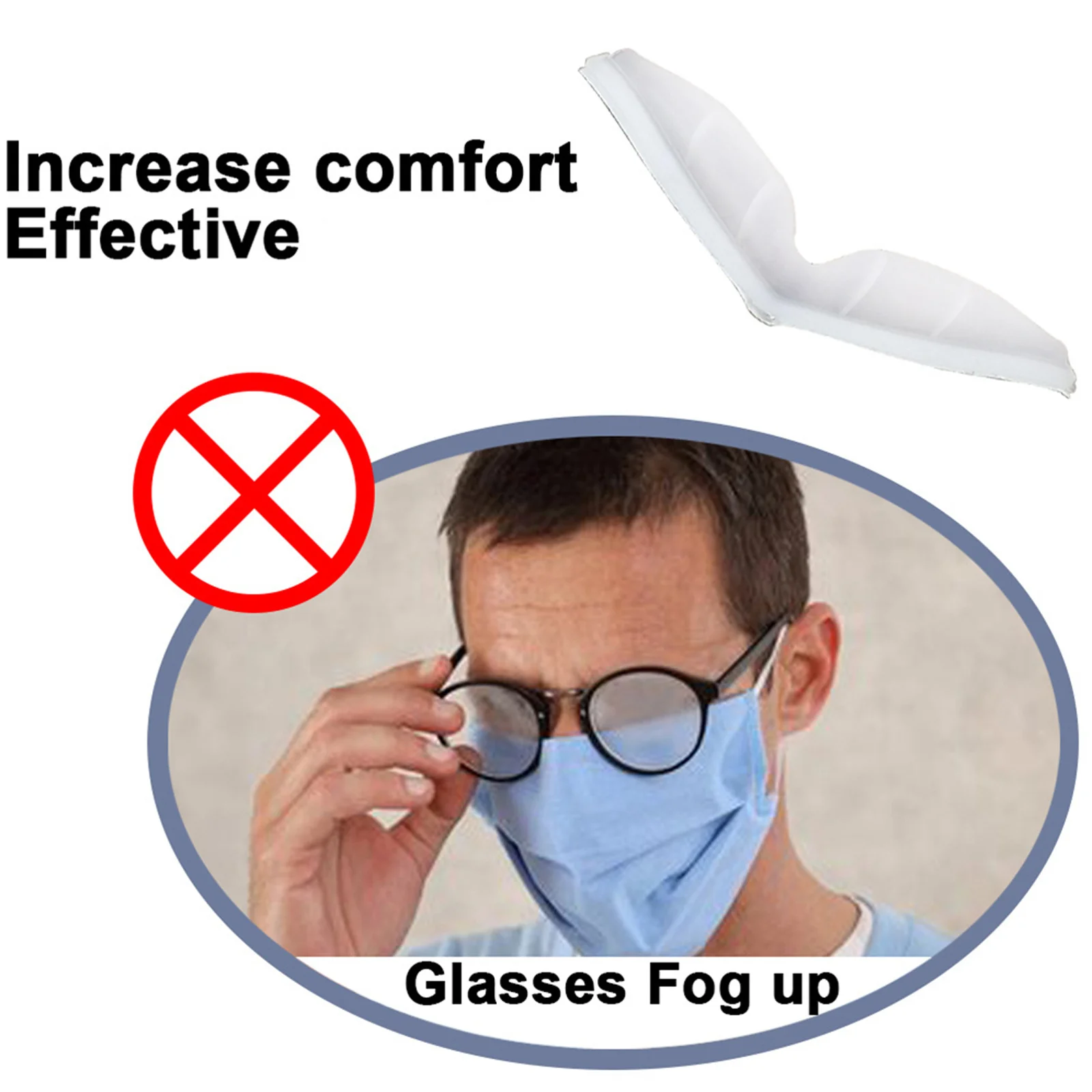 

4 Pcs Eye Glass Fog Preventer for Mask Clear Eyeglass Nose Pads Glasses Bridge Cover Grips Guard