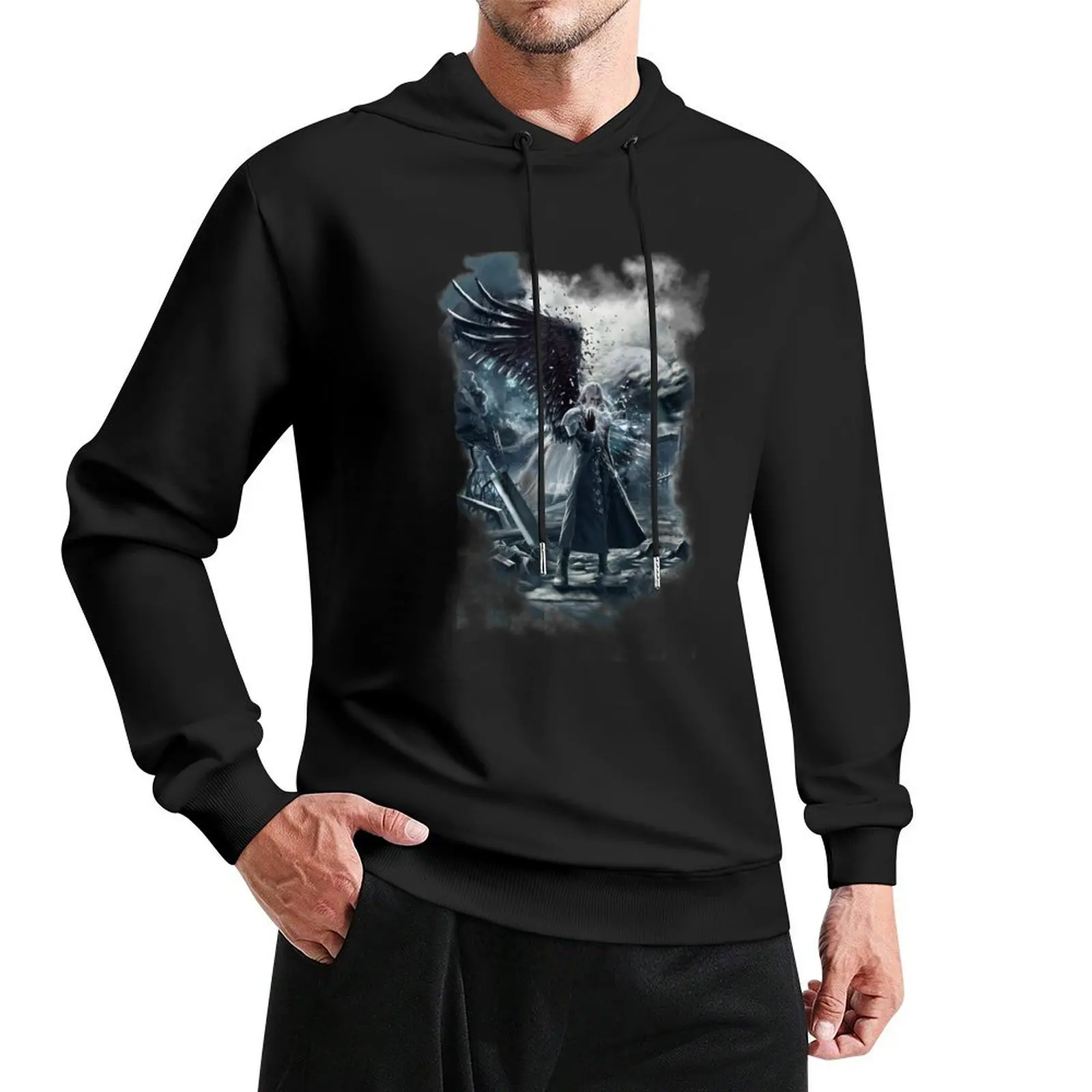 Sephiroth FF7 Pullover Hoodie fashion men anime clothes korean style clothes men's winter sweater hoodie oversize