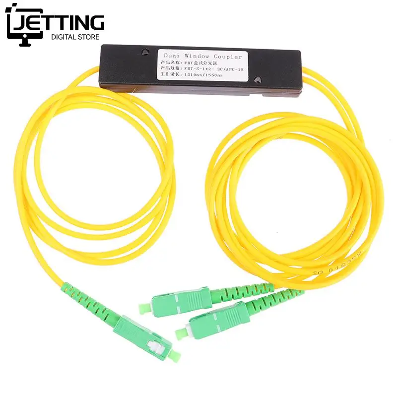 1Pc 1x2 FTTH Fiber Optic Splitter 1 Point 2 Fiber Optic Splitter Box Tapered 1 To 2 Splitter Box SC/APC Computer Accessories