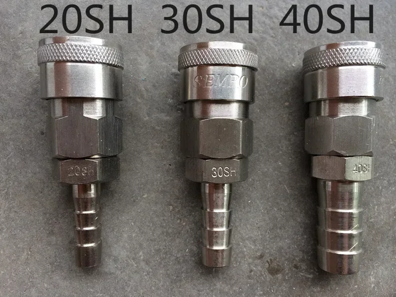 

Quick-Connect Hose Fittings for Air Compressor Female Thread, Stainless Steel Pneumatic Coupler, C Type, 20SH, 30SH, 40SH, 304