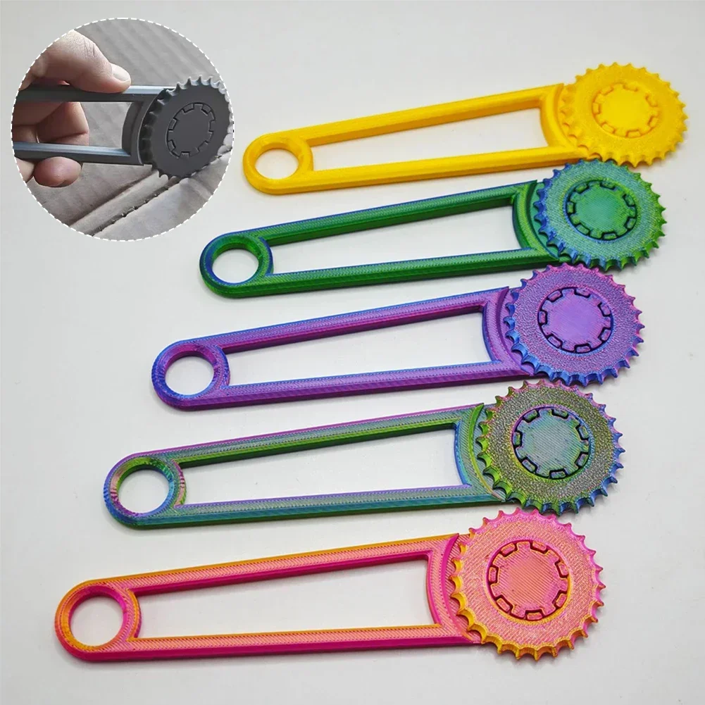 

Ручной перфоратор для картонной коробки с регулируемым стальным валиком, серый дырокол для модификации карт своими руками