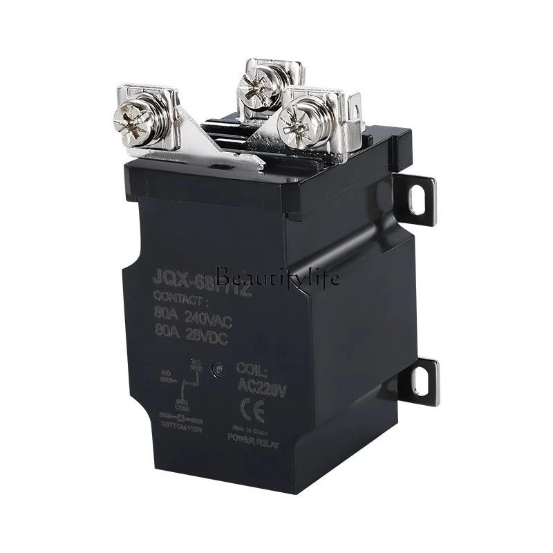 

80A high current DC relay 12v high power relay AC220VJQX-68FG JQX-60FG