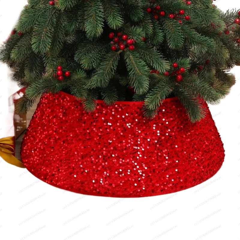 Special Christmas tree skirt Christmas tree bottom arrangement apron sequined tree circumference