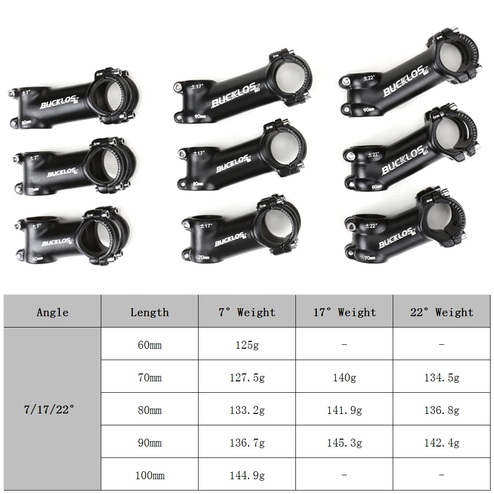 BUCKLOS Fahrradlenkerverlängerung Riser Fahrradvorbau Rise Up Aluminiumlegierung Fahrradlenker Heighten 70/80/100/120/180/210MM – Detail 27
