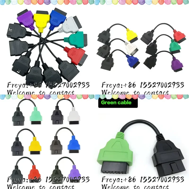 Professional OBD2 Scan Adapter for Multi-ECU Scan ABS Diagnostic Cable MultiECUScan 6 Colors
