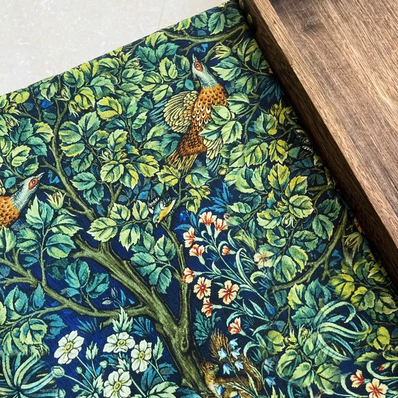 Tela de Algodón de Fibra Larga con Diseño Británico, Suave y Transpirable para Vestidos Qipao, Overoles, Delantales, Material para Ropa DIY, Textil Vintage