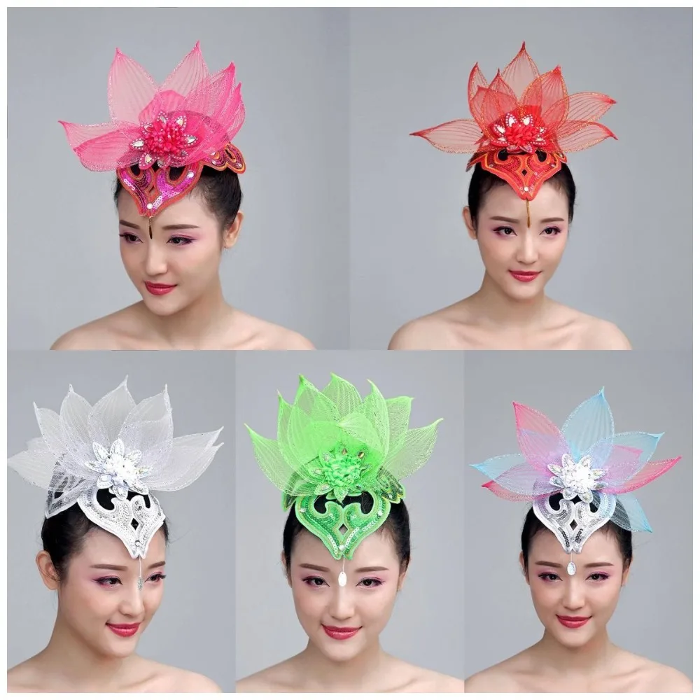 Akcesoria do włosów Grand Stage - długie nakładki na kok z piór do tańca ludowego i akcesoria do tańca towarzyskiego zwiększające wysokość