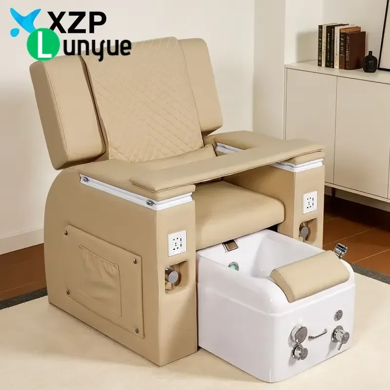 Multifunctional Reclining Chair for Nail Art Eyelash Tattoo Foot Bath Spa Beauty Furniture with Backrest Massage