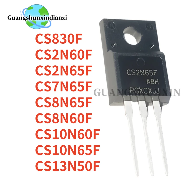 10PCS Brand New CS8N65F CS830F CS13N50F CS7N65F CS8N60F CS2N60F CS10N60F CS10N65F TO-220F MOS FET Best Quality In Stock