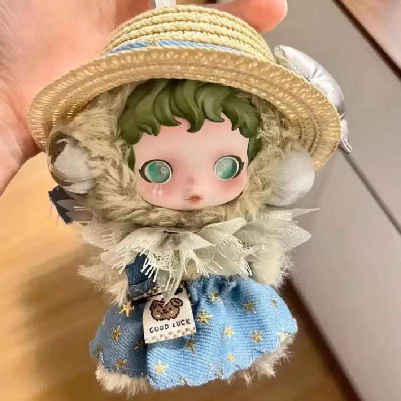 

Одежда для Skullpanda, джинсовая юбка со звездами на подтяжках, платье для Ropa Labubu V1 V2 V3, аксессуары для кукол