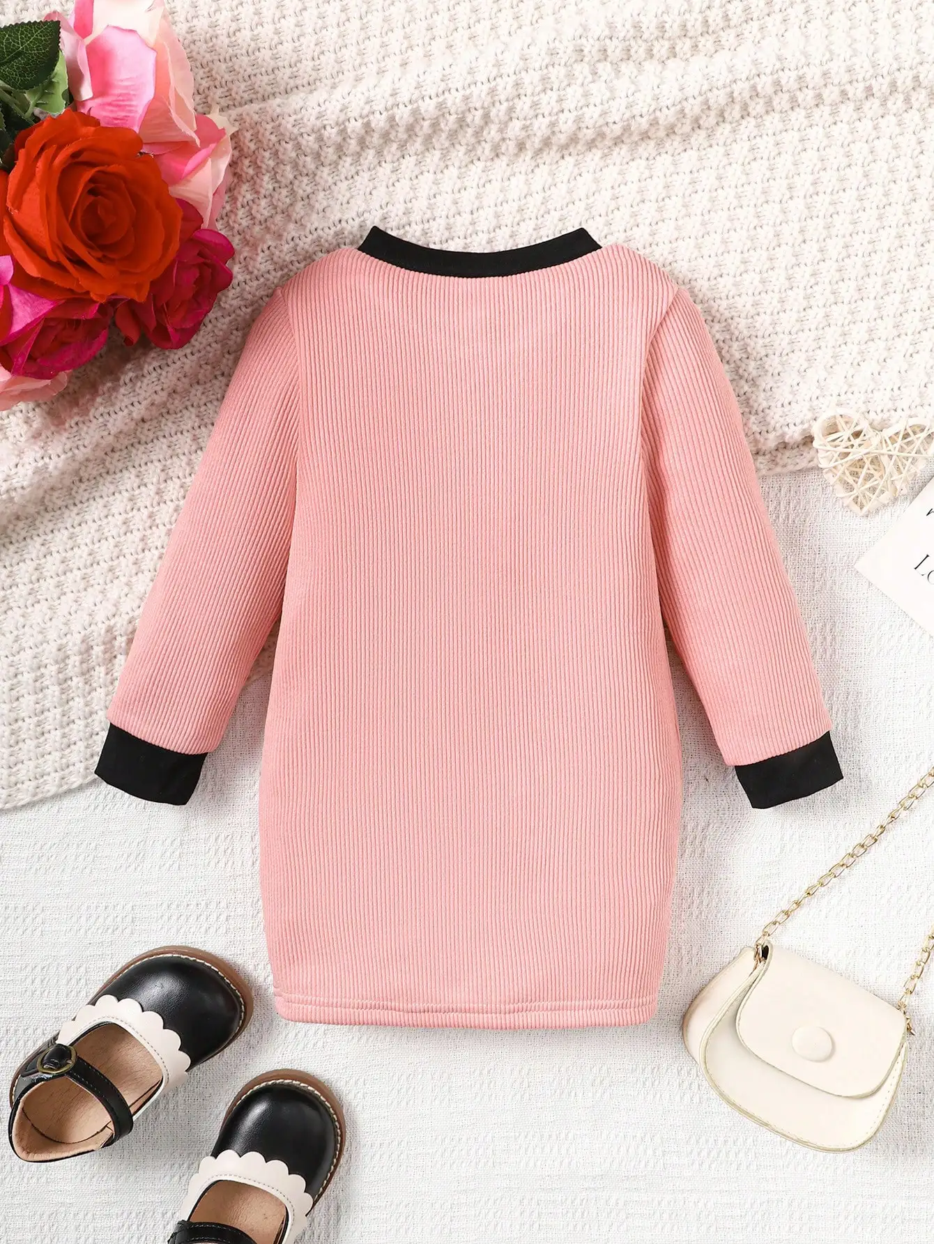 Baby spring and autumn fashion elegant temperament comfortable breathable dress