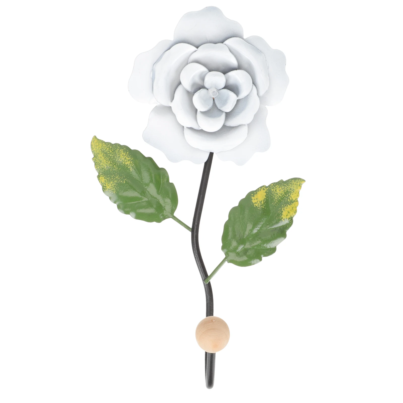 

Rose Design Hooks White Kitchen Office Wall Hanger Smooth Hanging Hook Small Items Storage Solution Premium
