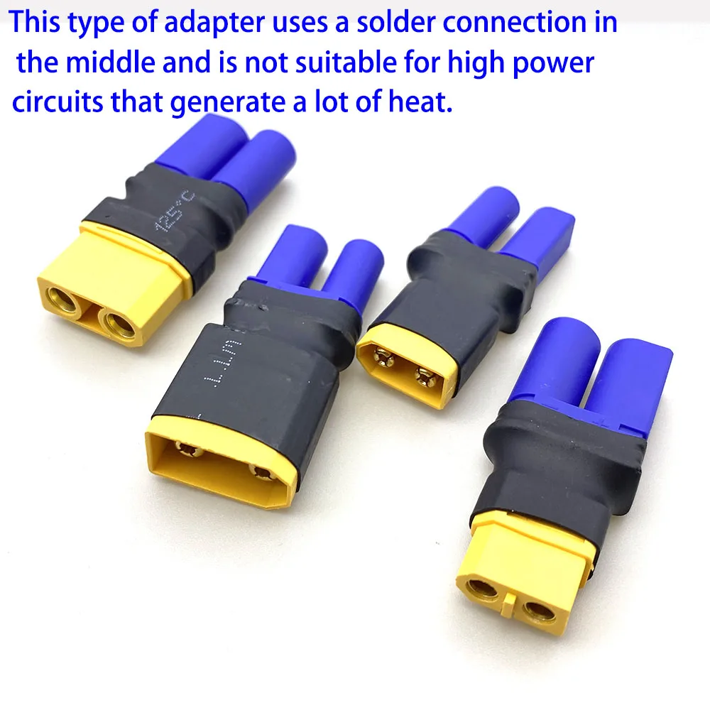 8pcs car model e-bike etc adapter cable extension cord connector XT60 XT90 plug to EC5 male/female 12AWG 10CM Plug Adapter