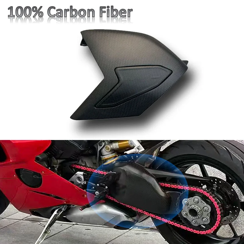 

100% 3K Carbon fiber Motorcycle Accessories rear swingarm cover for Ducati Panigale V4 V4 V4R SP 2018-2024