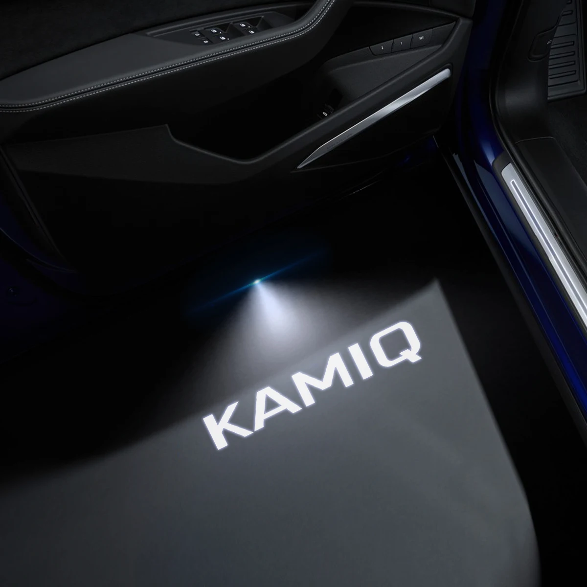 1/2PCS For Skoda Octavia Kamiq Karoq Sport Line VRS Car Door Welcome Lights Projector Logo Wireless Sensing Accessories