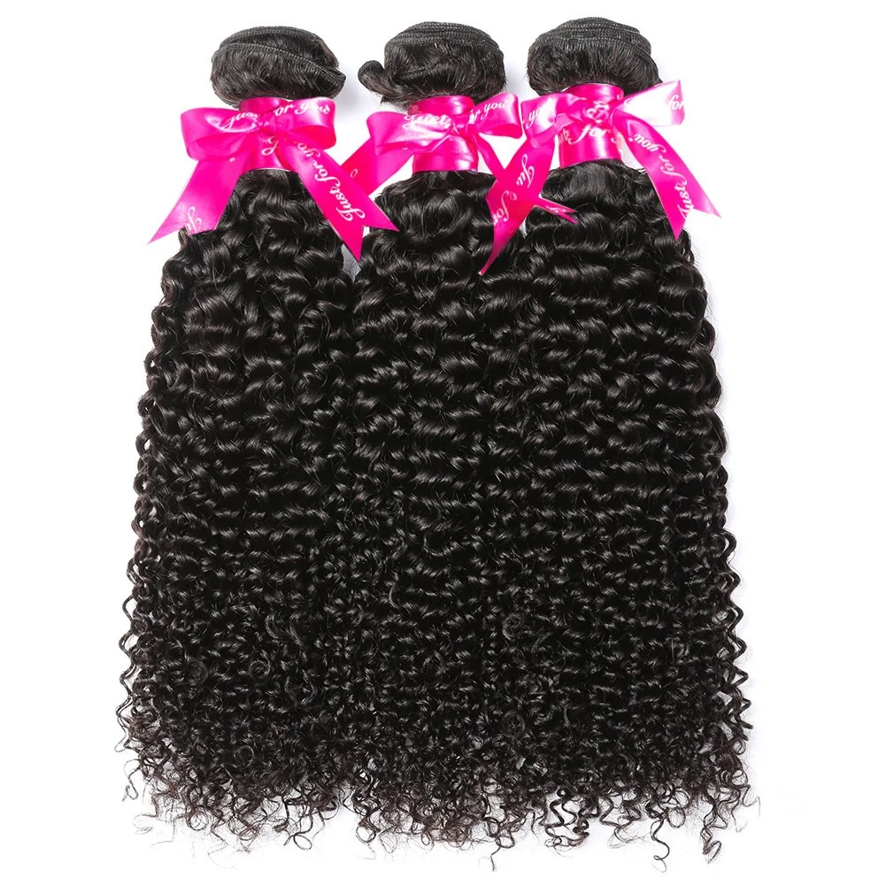 Curly Human Hair 3 Bundles 12 14 16 inch 100% Unprocessed Brazilian Curly Hair Bundles Soft Remy Hair