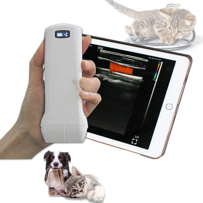 192 Elements Veterinary Wifi Linear Ultrasound Wireless Probe For IOS Android Mobile Device