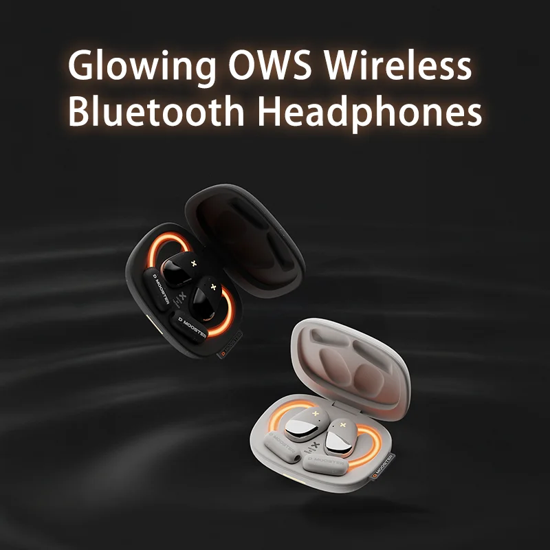 

Беспроводные Bluetooth-наушники DMOOSTER OWS D71 — BT 5.4, ANC, наушники для ночного бега с теплым светом, титановый драйвер 16,2 мм для спорта