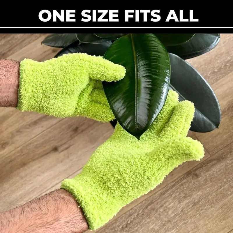 

Household Cleaning Knitted Gloves, Unisex Dusting Gloves, Super Absorbent Microfiber Half Velvet Dust Removal Gloves