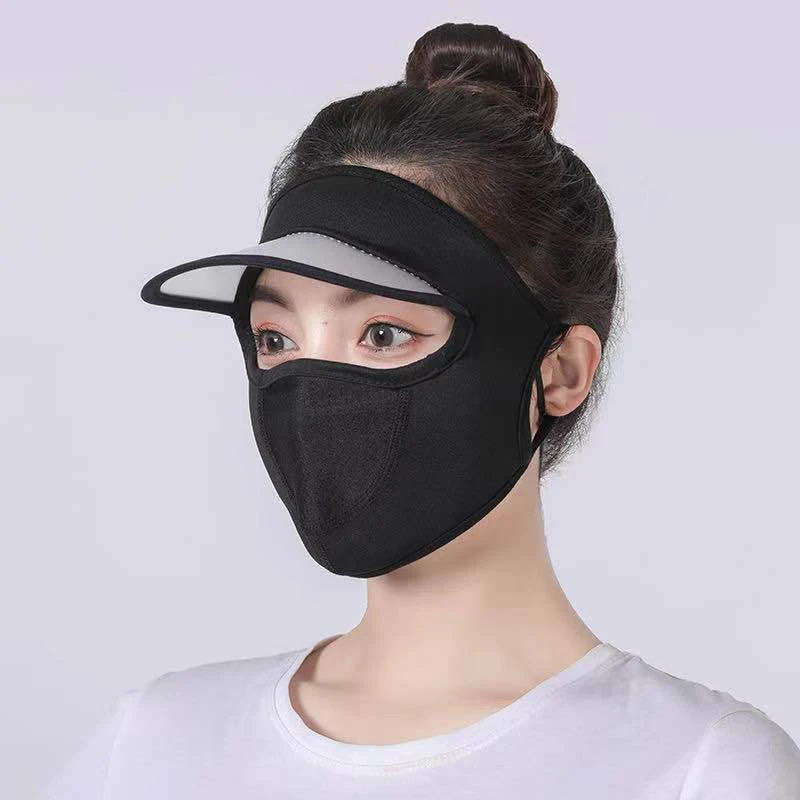 Sunscreen Mask Summer Ice Silk Outdoor Sports Cycling Bike Motorcycle Breathable Women Anti Ultraviolet Face Mask