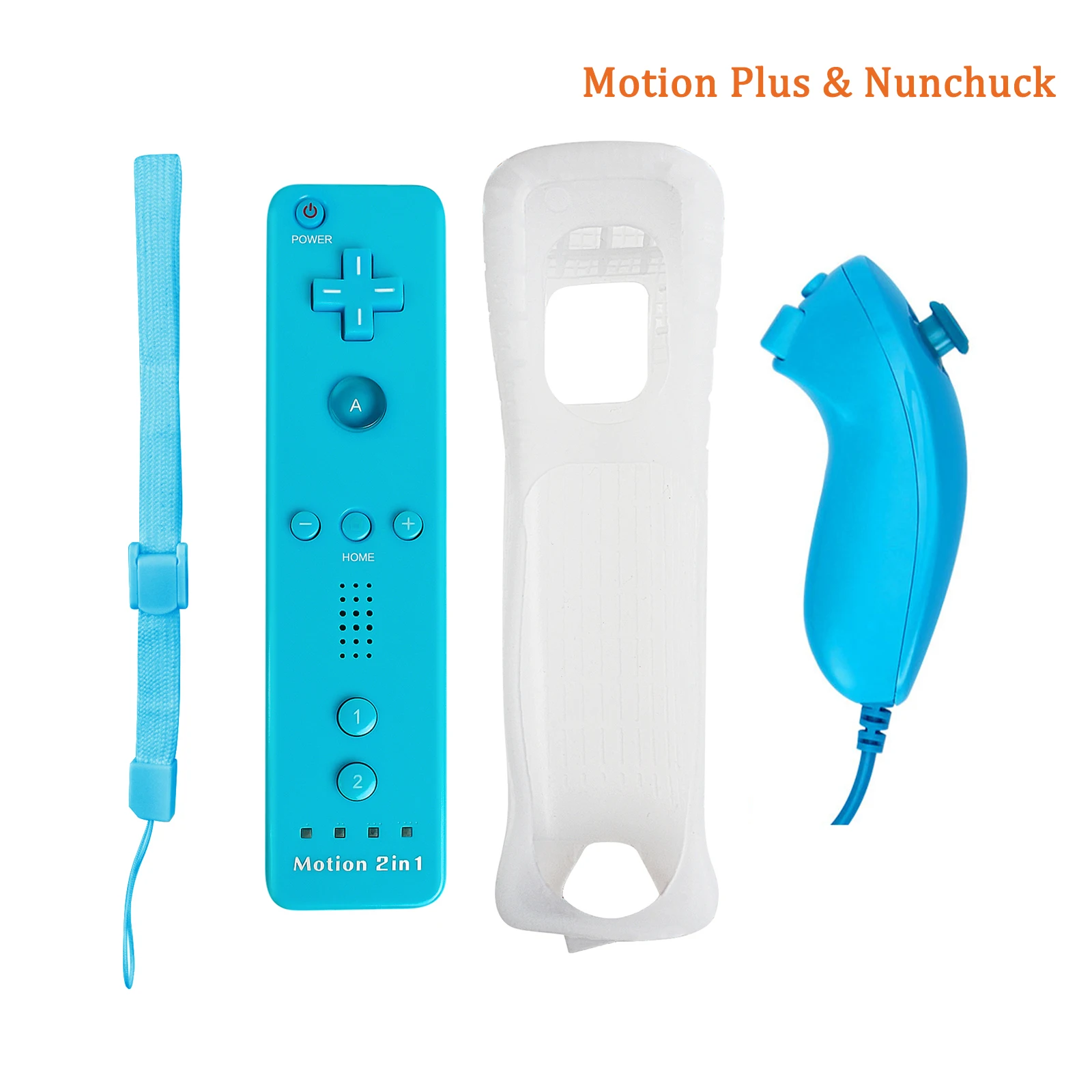 Optionele Motion Plus-afstandsbediening voor Wii-afstandsbediening Gamepad met Nunchuck-controller voor Nintendo Wii-gamesbediening