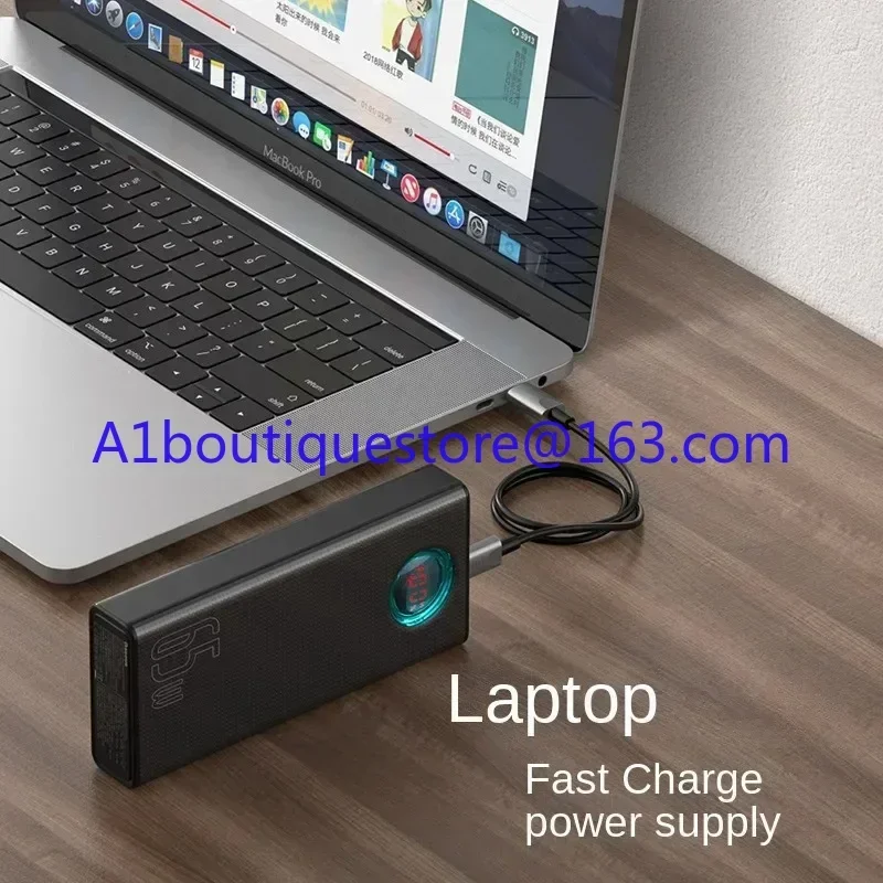 BASEUS 65W Power Bank 30000 MA Super Capacity Portable Notebook Digital Display Mobile Power Fast Charging High Power Please see