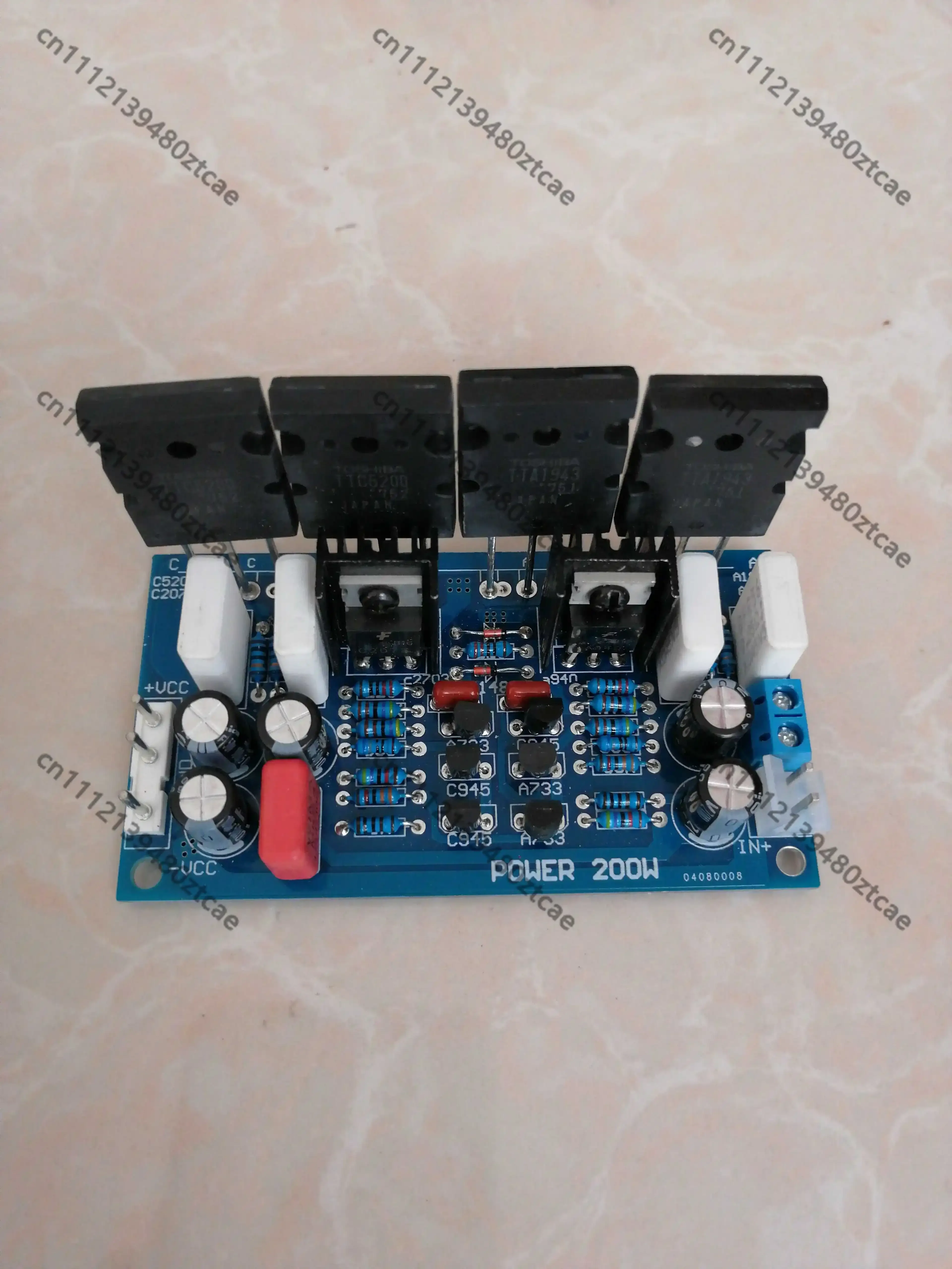 DC Powered Mono 200W Discrete Component Power Amplifier Module HiFi Fever Car Outdoor Subwoofer DIY Audio Amplifier Accessory