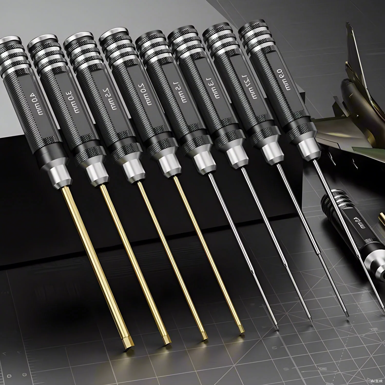 Hex Screw Driver Screwdriver Set 1.5mm 2.0mm 2.5mm 3.0mm Hexagon Tool Kit For FPV Racing Drone Heli Airplanes Cars Boat RC Parts