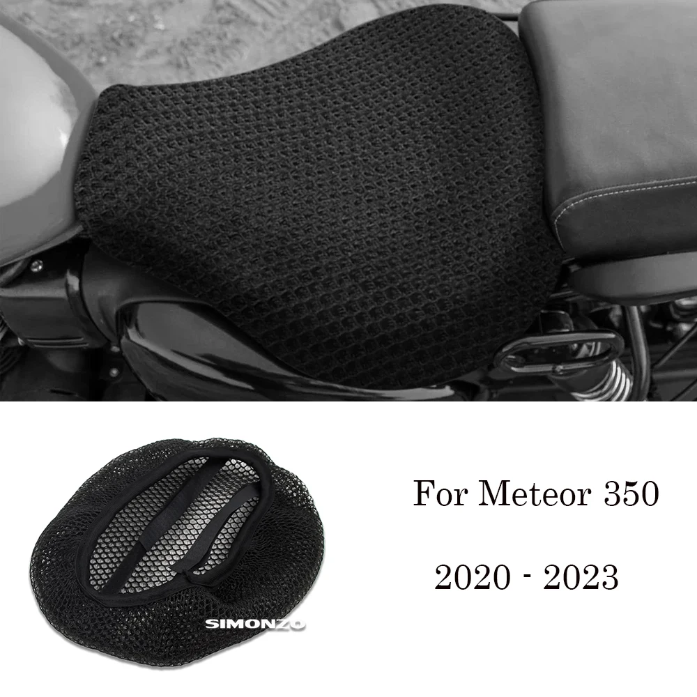 

For Royal Enfield Meteor 350 2020 - 2023 Motorcycle Accessories Seat Cover Seat Protect Cushion Meteor350 3D Mesh Cushion Cover