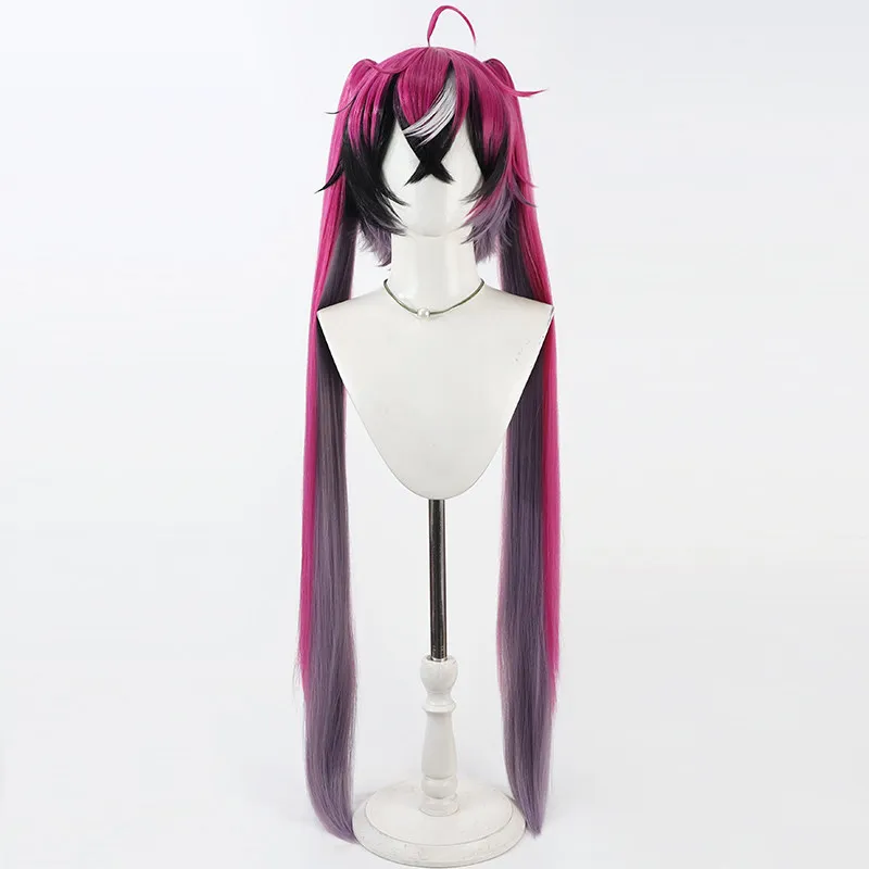 Virtual YouTube Vtuber Doppio Dropscythe Cosplay Wig Halloween Carnival Party Props Synthetic Hair + Wig Cap