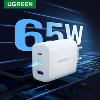 UGREEN 65W PD Charger Quick Charge 4.0 3.0 Type C PD USB Charger for iPhone 16 15 14 Pro Max Fast Charger For Laptop PD Charger