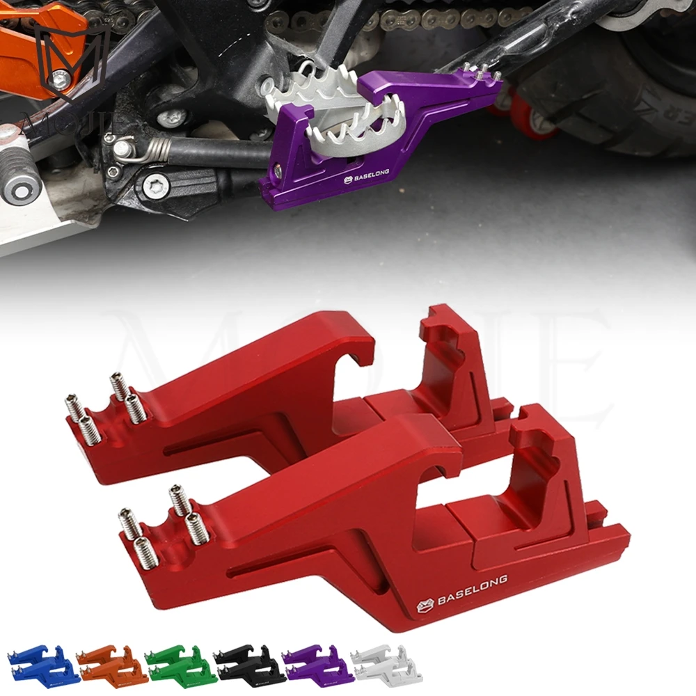 Beifahrer-Fußrastenverlängerungen, verlängerte Fußrasten, Motocross-Dirt-Bike-Offroad-Zubehör für Honda CRF250 450 R/X/RWE/RX/RL/L