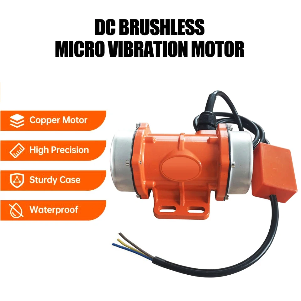 

220V 120W Small Concrete Vibrator Motor 50W 3600rpm Single Phase Aluminium Adjustable Vibrator Motor for Loader Concrete Machine