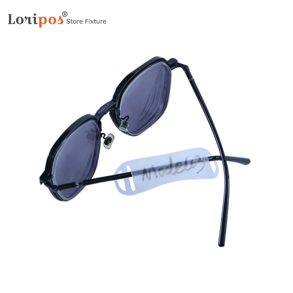 Optical Frame Tpu Label Mount Eye Sun Glasses Slide Over Price Hang Tags Jewelry Temple Plastic Holder Slip On Soft Labels Base