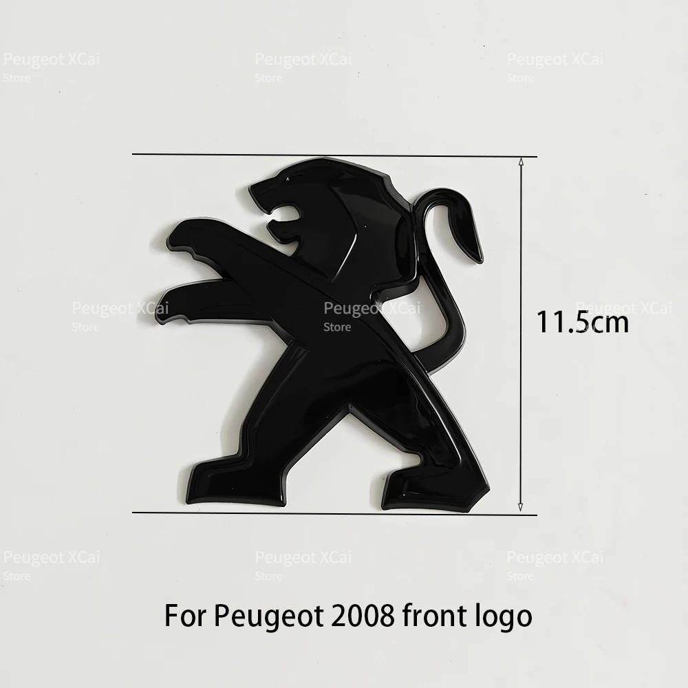 

Suitable for Peugeot 2008 Front Hood Grill Badge Logo Rear Trunk Emblems Car Accessories