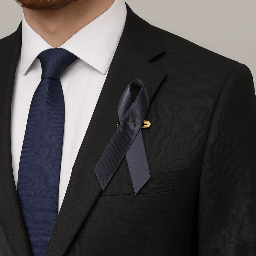 50 قطعة الوعي الشريط الأسود دبوس الميلانوما السرطان سرطان الثدي جنازات تذكارية دبوس الجلد السرطان التلبيب دبوس الحداد شارة بروش