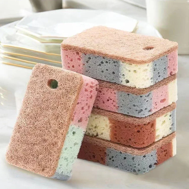 

Magic Sponge Cleaning Tools Kitchen Non-stick Cleaning Wipe Scouring Pad Thickened Wood Pulp Dishwashing Sponge Rag For Sponges