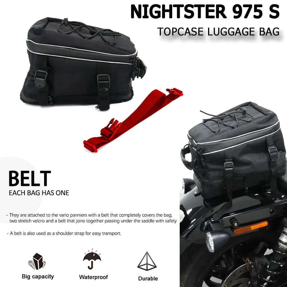 New Waterproof Motorcycle Tail Bag Multifunction Rear Seat Bag High Capacity FOR Sportster S 1250 RH1250 RH 1250 2021-2023