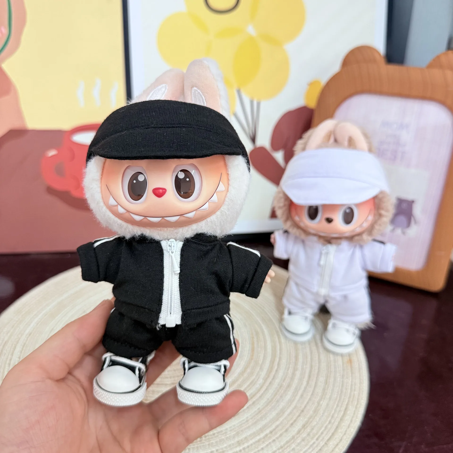 

Для куклы Labubu 17 см, регулируемая кепка Snapback, виниловый аксессуар