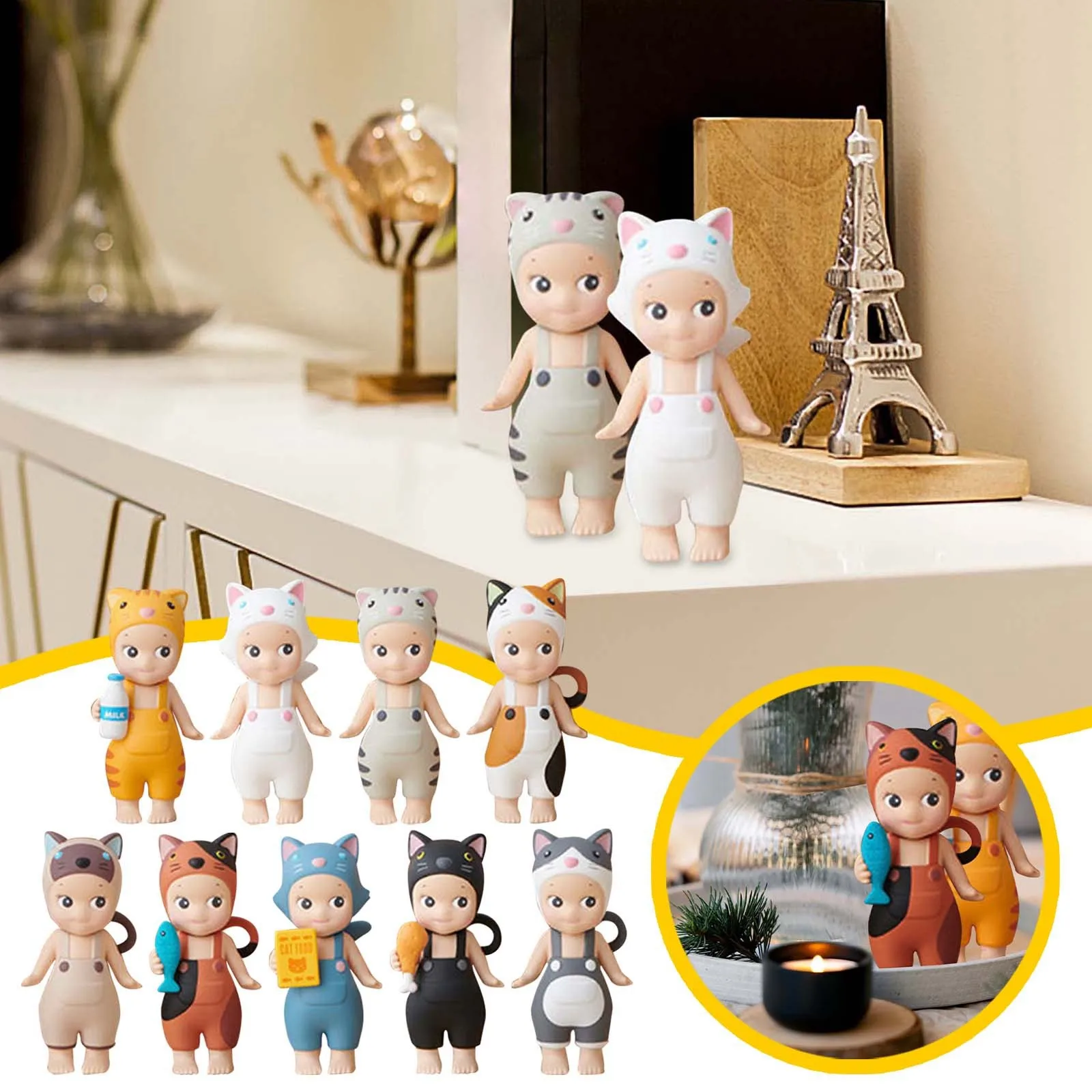 1PCS Meow Meow Daily Series Cute Kawaii Mysterious Surprise Toy Anime Model Doll Children Christmas Gifts