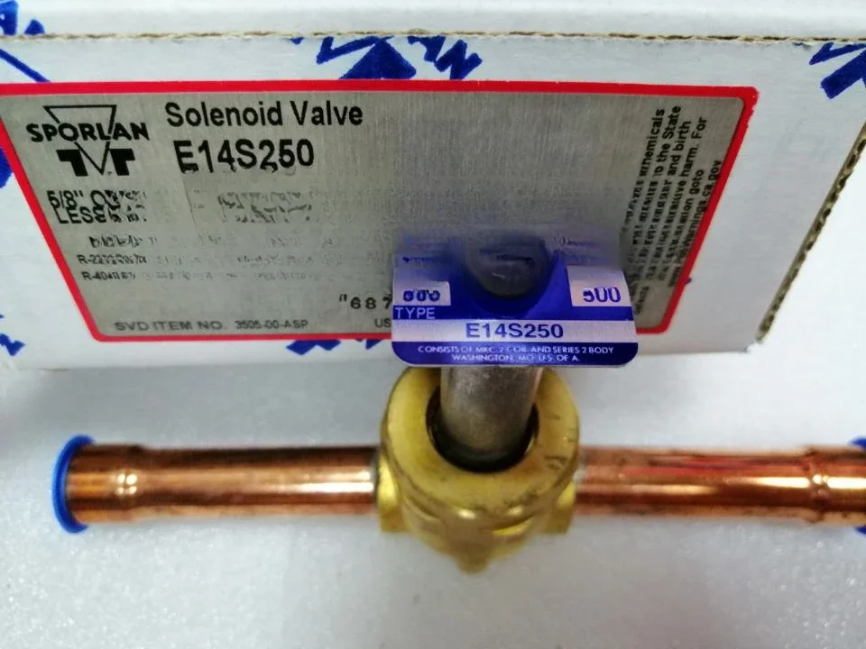 American SPORLAN Solenoid Valve E3S120 E3S130 E6S130 E6S140	E10S250 E14S250 E35S190 E35S1110 E9S230 ME25S290