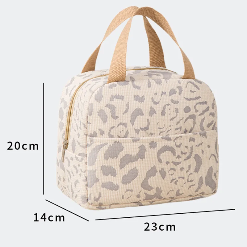 2024 Ink Pattern Lunch Bags for Women Insulation Bento Pack Aluminum Foil Rice Bag Meal Pack Ice Pack Student Bento Lunch Bags