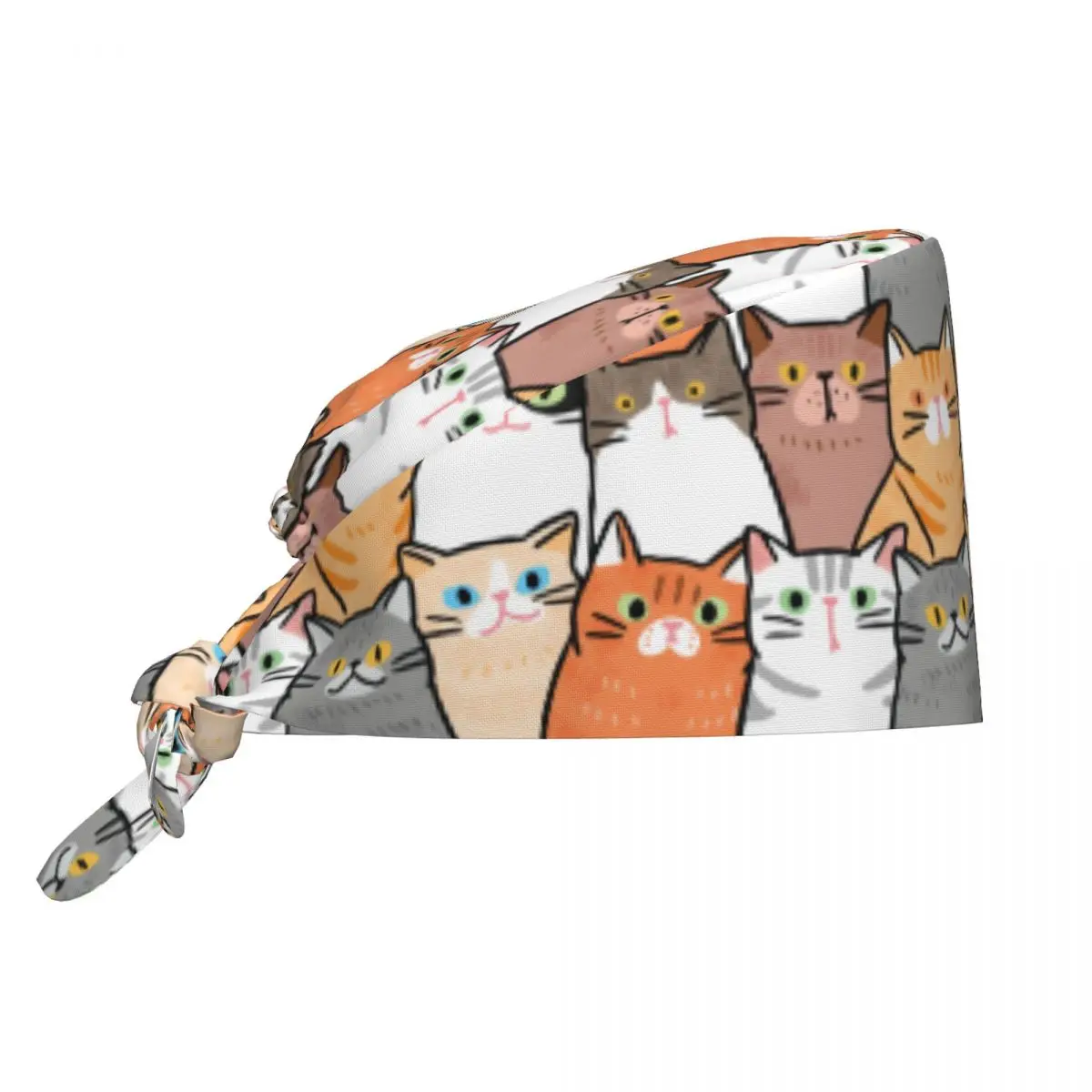 Fashion Work Hat Cartoon Cute Cats Casual Wash Hat Bag Cap Articulos