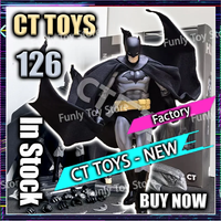 In Stock Ct Toys Batman Hush Mafex 126 Black Version Bat Man Dc Anime Action Figure Figurine Statue Model Custom Gifts Kids Toys