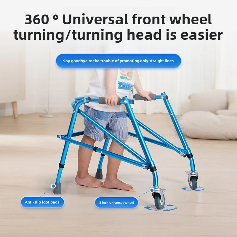 Foldable Four-Wheel Walker for Children